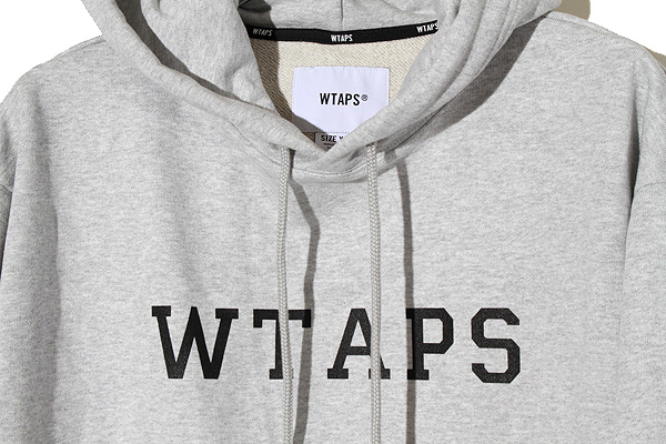 WTAPS ACADEMY/HOODY/COTTON アッシュ グレー