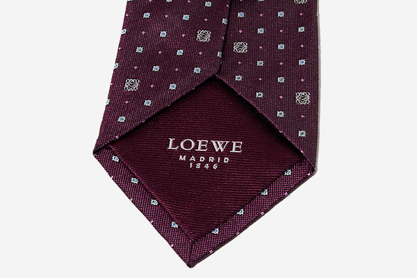 LOEWE ロエベ アナグラムドット シルク ネクタイ レギュラータイ