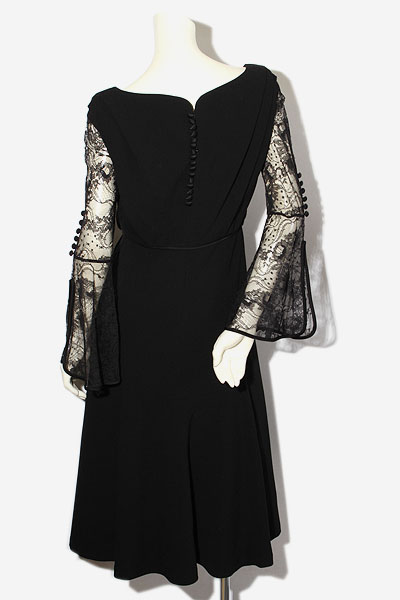 Mame Kurogouchi マメクロゴウチ river lace sleeve dress