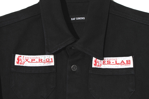 RAF SIMONS ラフシモンズ 20SS SLIM FIT DENIM SHIRT RSパッチ付き 