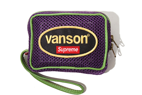 22SS Supreme シュプリーム Vanson Leathers Cordura Mesh Wrist Bag 