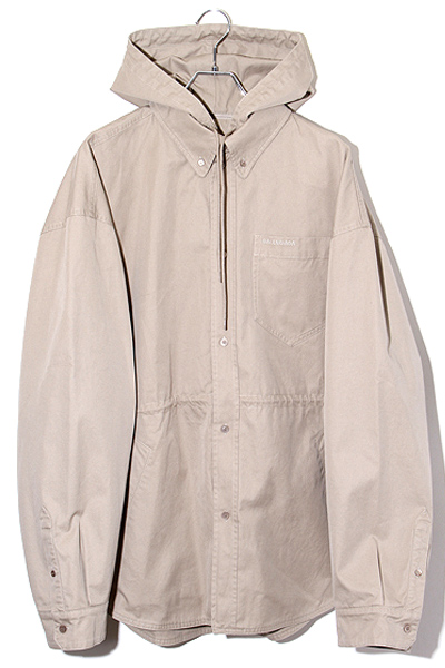 BALENCIAGA バレンシアガ Drill Hooded Parka Shirt ドリルフーデッド 