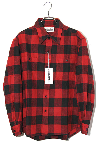 WACKO MARIA チェックシャツ WACKO MARIA/CHECK FLEECE SHIRT JACKET（RED）［チェック