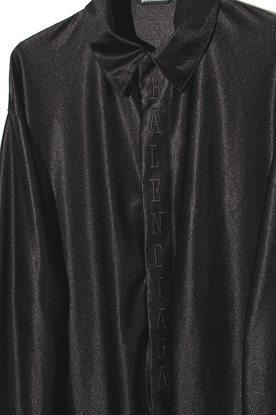 【新品未使用】 バレンシアガ　ポプリンシャツ　XS 2024SS 正規 BALENCIAGA バレンシアガ ロゴ ポプリンシャツ