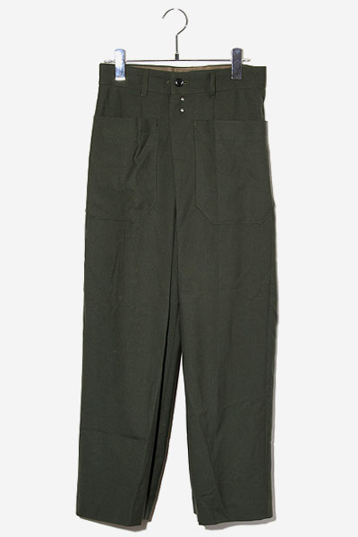 TOGA PULLA トーガ プルラ フロントタック ワイドパンツ 34 KHAKI  