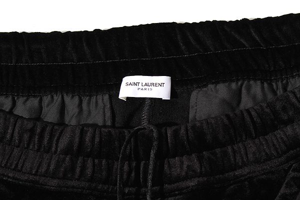 SAINT LAURENT PARIS サンローラン パリ ベルベット ベロアパンツ