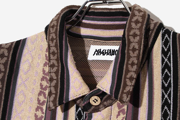 2023SS MAGLIANO マリアーノ ストライプ ニット シャツジャケット S