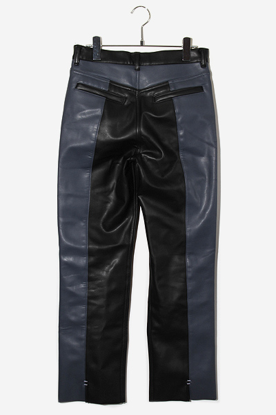 AVALONE パンツ AVALONE アヴァロン 2 TONE LEATHER PANTS バイカラー フェイク