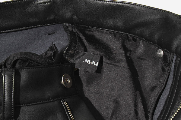 AVALONE アヴァロン 2 TONE LEATHER PANTS バイカラー フェイク