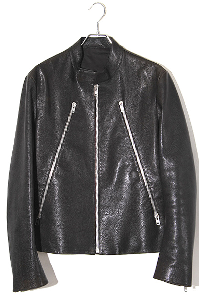 20SS Maison Margiela メゾンマルジェラ 5ZIP LEATHER JACKET ゴート 