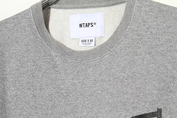 WTAPS グレー スウェット トレーナー WTAPS（ダブルタップス）スウェット グレー サイズ:1(S位) メンズ