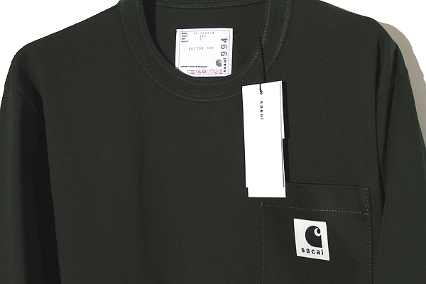 未使用品 2025AW sacai × Carhartt WIP サカイ カーハート Cotton