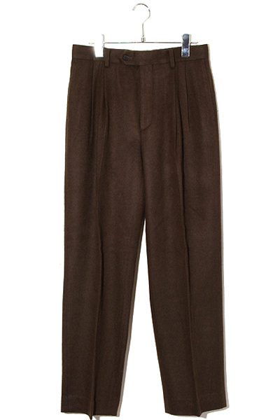 Auralee　10-8　スーパーファイン　キャメルウール　スラックス　サイズ5 Auralee 10-8 スーパーファイン キャメルウール スラックス サイズ5