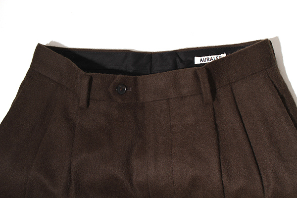 2024AW AURALEE オーラリー BABY CAMEL FLANNEL SLACKS ベビーキャメル 
