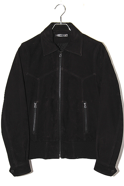 【中古】MINEDENIM マインデニム Calf Nubuck Zipup Rib BZ カーフ ヌバック ジップアップ ブルゾン 2001-8001-99-012 MINEDENIM マインデニム Calf Nubuck Zipup Rib BZ カーフ ヌバック