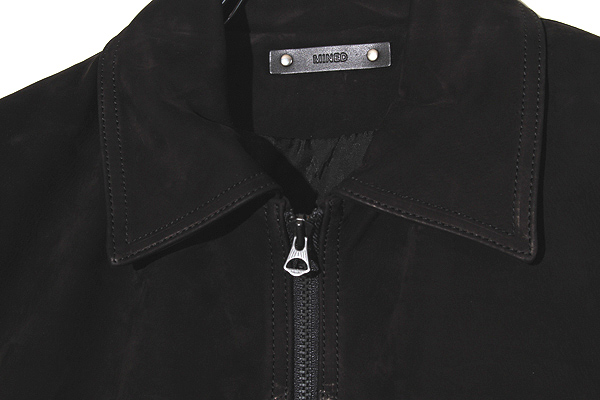 MINEDENIM マインデニム Calf Nubuck Zipup Rib BZ カーフ ヌバック