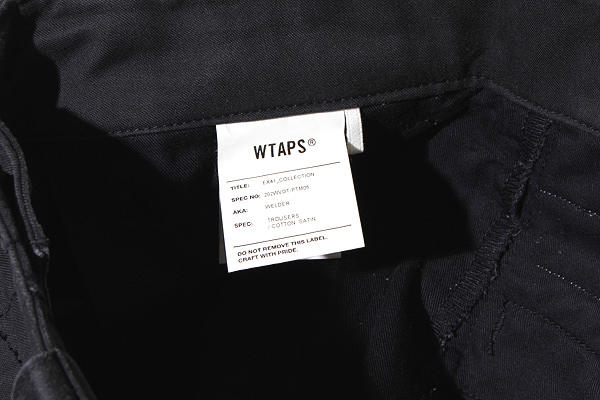 WTAPS ダブルタップス WELDER / TROUSERS / COTTON. SATIN コットン