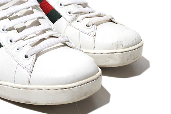 Gucci グッチ　スニーカー　ハイカット　シェリーライン　ホワイト　ロゴ ☆GUCCI/グッチ☆シェリーライン GGロゴ ハイカットスニーカー