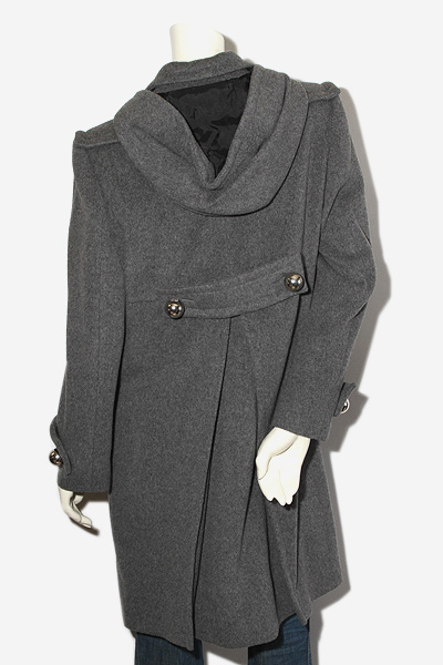 GIVENCHY ジバンシィ ウール カシミヤブレンド フーディ コート 42