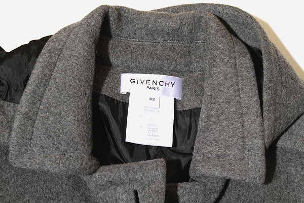 GIVENCHY ジバンシー カシミヤ100%コート ダークグレー Mサイズ GIVENCHY ジバンシー カシミヤ100%コート ダークグレー Mサイズ