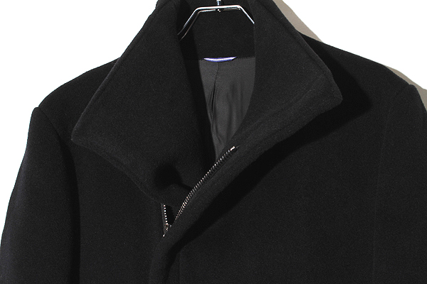 定価11,8万 junhashimoto カシミア混 メルトン ラップコート 3 ジュンハシモト WRAP HOODED COATウールメルト ラップコート 3 定価110