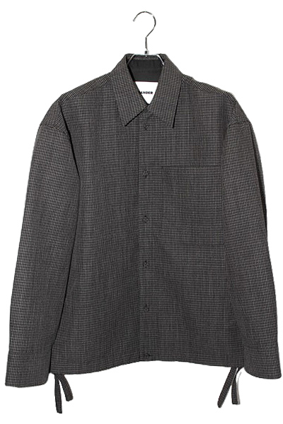 JIL SANDER ジルサンダー Wool Drawstring Overshirt ウール ドロー 