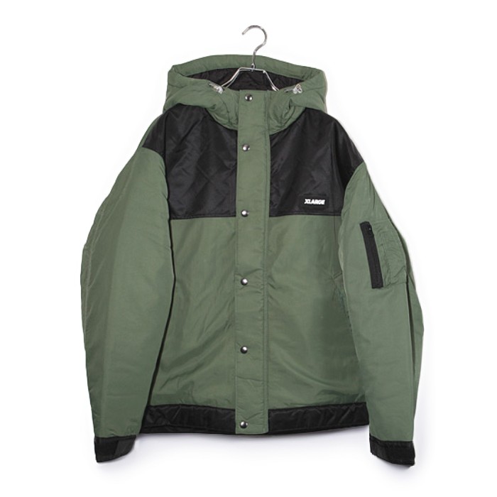 X-LARGE エクストララージ NYLON HOODED JACKET ナイロン 中綿 