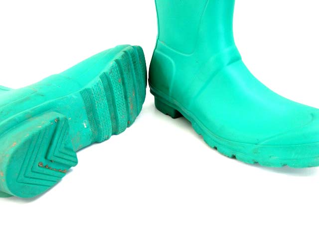 ハンター HUNTER レインブーツ ロング 長靴 緑 EU38 □CA7 1026