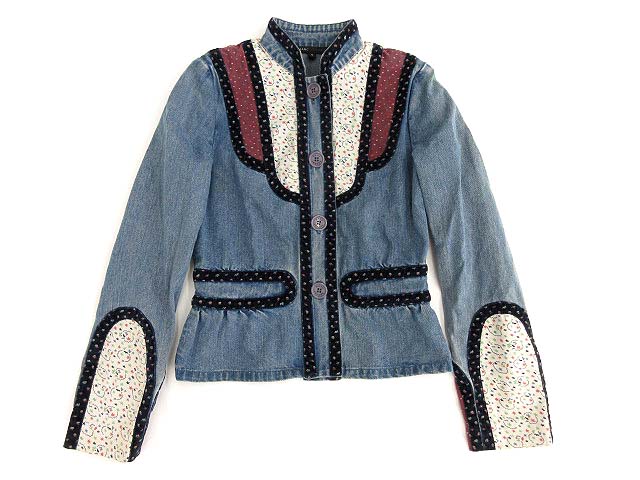 マークジェイコブス MARC JACOBS ジャケット スタンドカラー デニム 