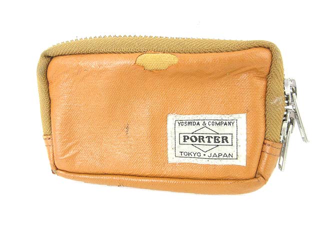 ポーター Porter コインケース 小銭入れ フリースタイル マルチケース キャメル 0228 メンズ 006 ベクトルパーク