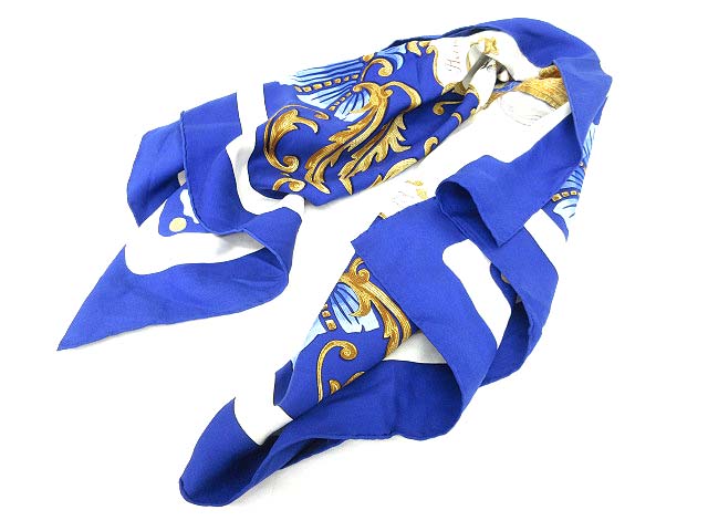 エルメス HERMES カレ90 Cheval Turc トルコの馬 スカーフ シルク ☆AA