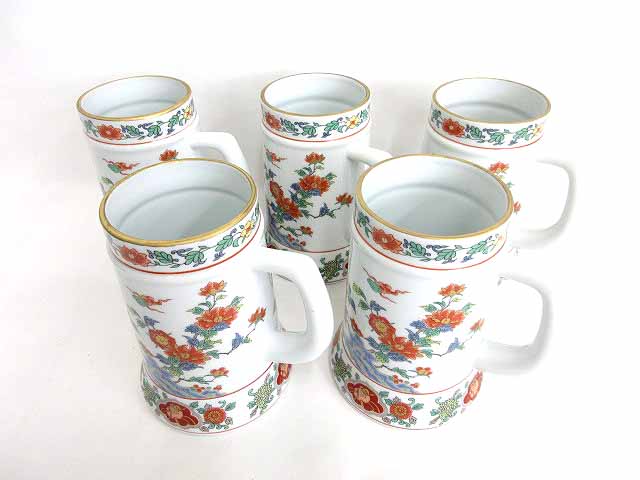 有田焼 謹后工門窯 ジョッキ ビアマグ ビアジョッキ マグカップ 5客