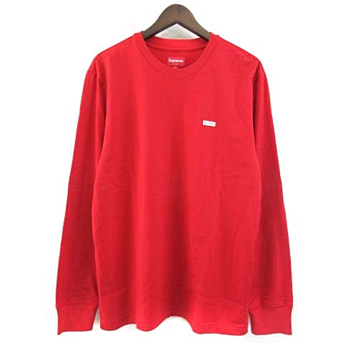 シュプリーム SUPREME 17aw metallic box logo L/S tee red スモール 