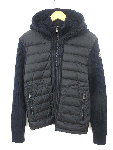 モンクレール MONCLER ダウン パーカー ニット 切替 MAGLIONE TRICOT 