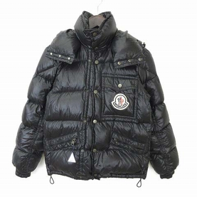 モンクレール MONCLER ダウンジャケット K2 ビッグロゴ 黒 0 0209 