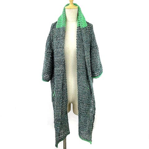 未使用品 イリアンローブ iliann loeb カーディガン 変形ニット ボタン  