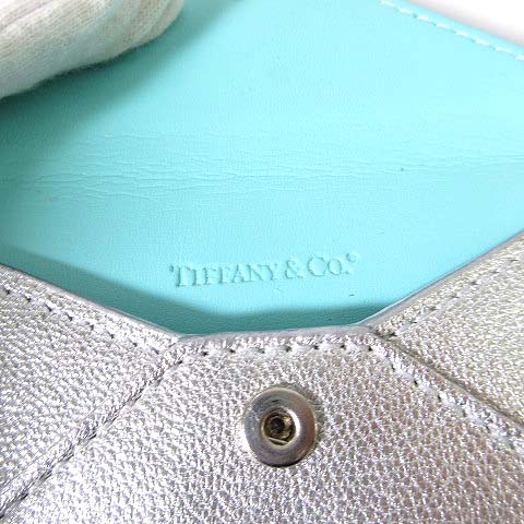 ティファニー TIFFANY & CO. カードケース 名刺入れ レザー ロゴ