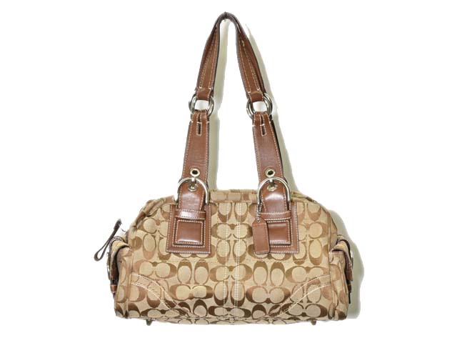 コーチ COACH シグネチャー サッチェル ハンドバッグ ミニボストン 