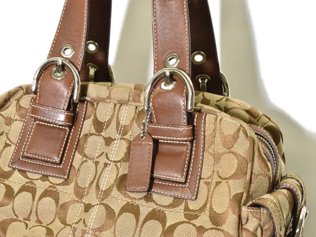 コーチ COACH シグネチャー サッチェル ハンドバッグ ミニボストン 