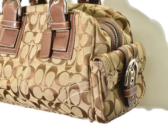コーチ COACH シグネチャー サッチェル ハンドバッグ ミニボストン 