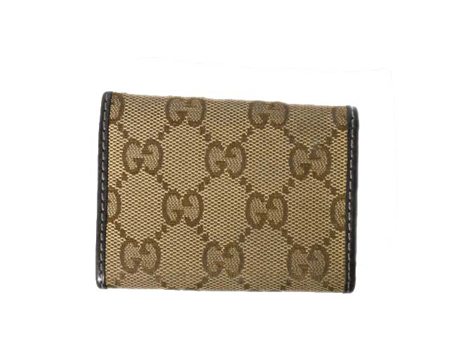 グッチ GUCCI キーケース GG柄 キャンバス 6連 ブラウン 181599
