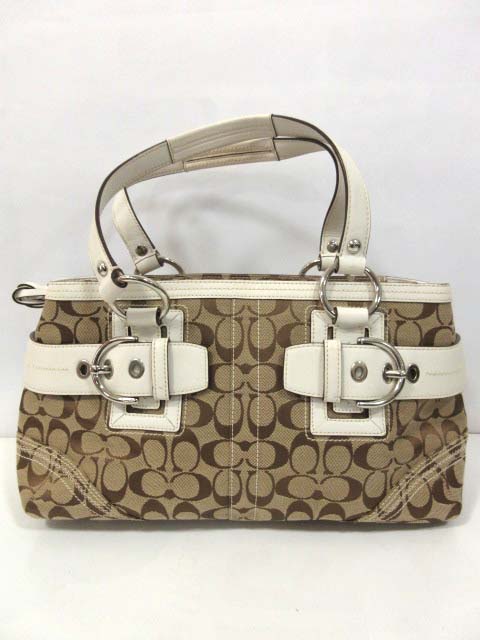 コーチ COACH 10625 ソーホー シグネチャー ショルダーバッグ ベージュ 