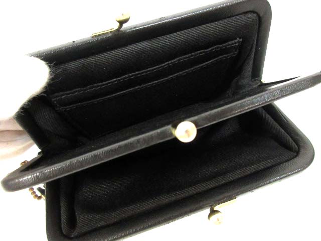 コーチ COACH 財布 がま口 シグネチャー キャンバス 黒 メンズ