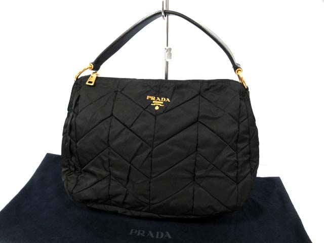 プラダ PRADA ワンショルダー ハンドバッグ キルティング ナイロン 