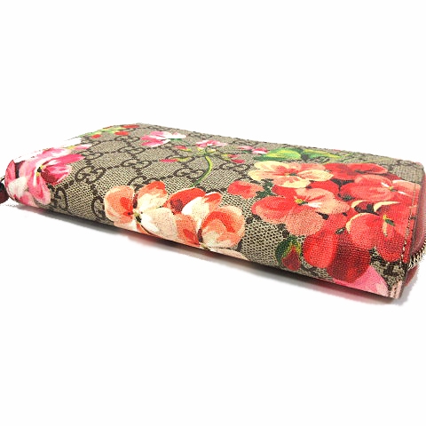 グッチ GUCCI GG ブルームス スプリーム 長財布 ラウンドファスナー 花 