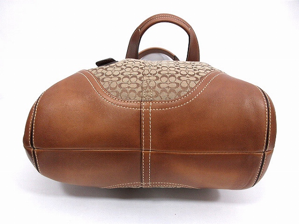 コーチ COACH 6383 ハンドバッグ シグネチャー ブラウン