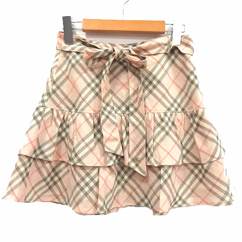 バーバリーブルーレーベル BURBERRY BLUE LABEL スカート フレア 
