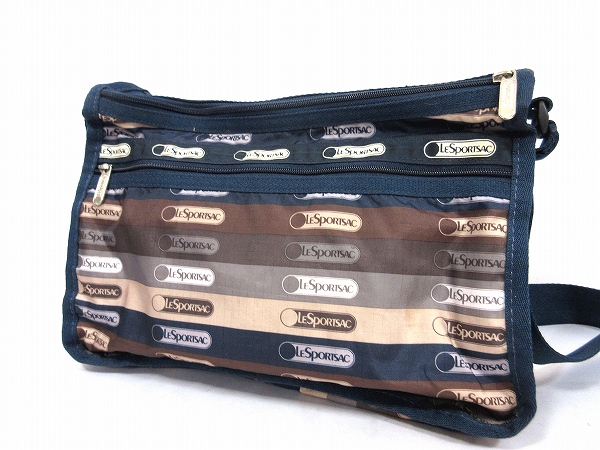 レスポートサック Lesport SAC ショルダーバッグ ロゴ柄 ネイビー 