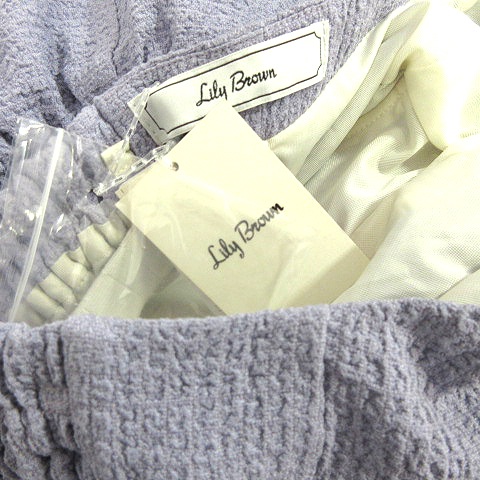 未使用品 リリーブラウン Lily Brown パーティー ドレス ワンピース キャミソール フレア ティアード レース チュール リップル生地 ミニ丈 ラベンダー 0 Ca4 レディース 010 ベクトルパーク