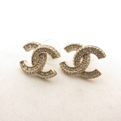 シャネル CHANEL A86504 Y09569 Z2800 ピアス ココマーク ライン 